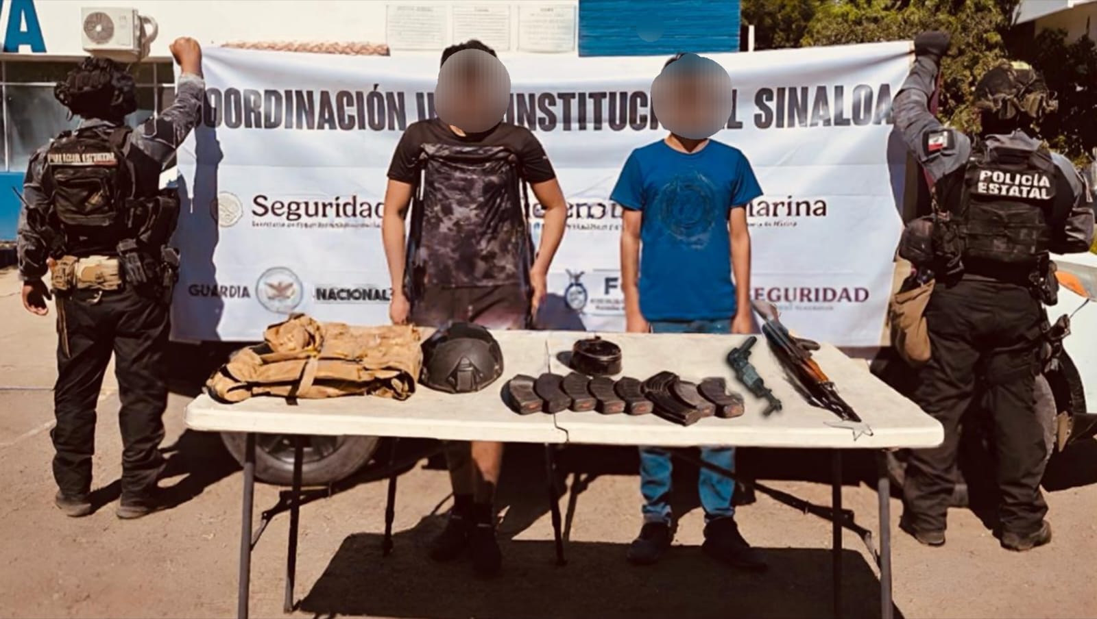 Detenidos con armas