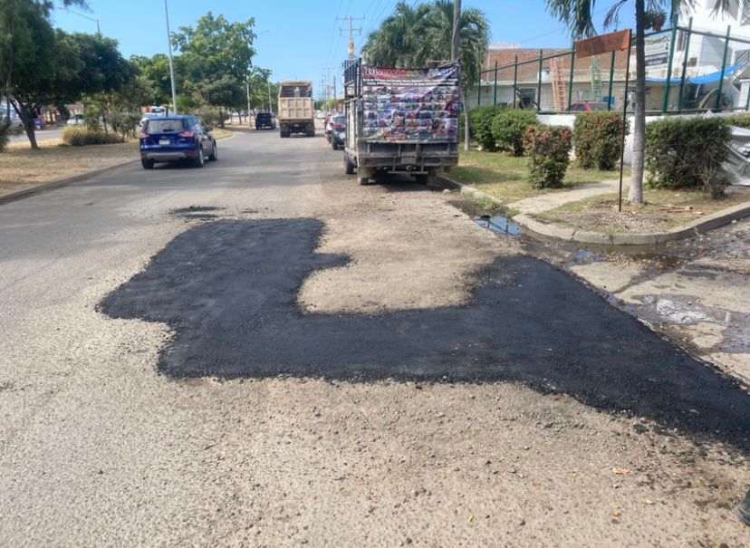 Calle con chapopote