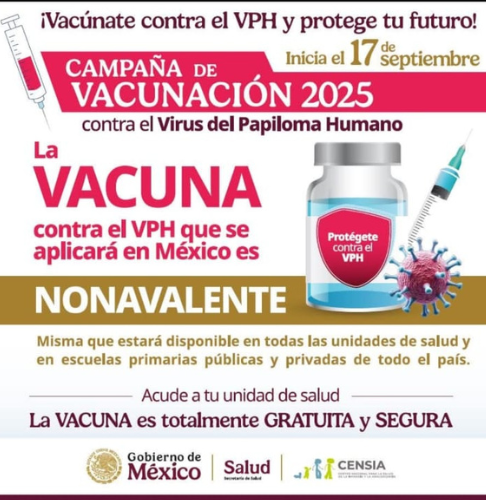 Campaña de vacunación contra el Virus del Papiloma Humano (VPH)
