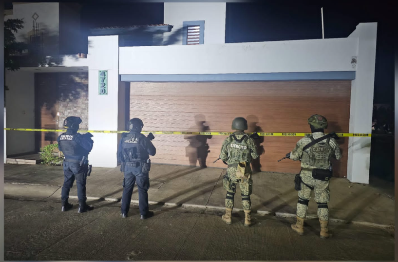 Resguardan casa en Portalegre, Culiacán; detectan civiles armados, esperan orden oficial para ingresar