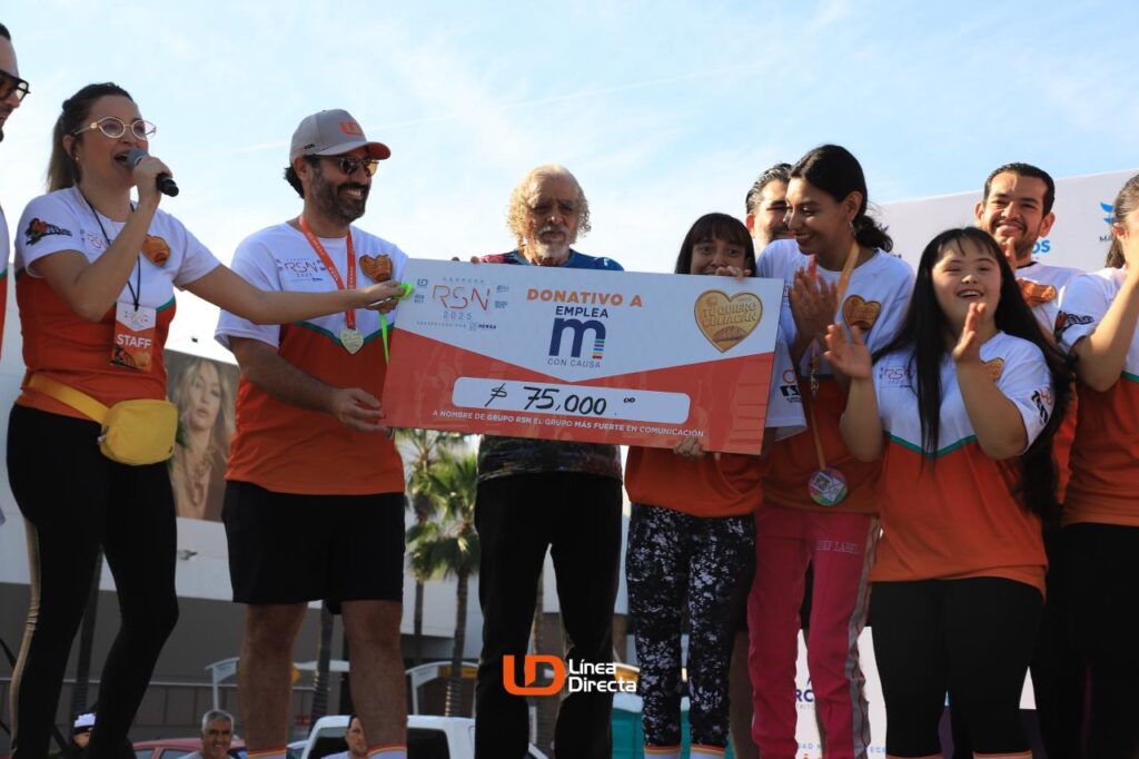 “Es un orgullo que nos apoyen”: Emplea-M con Causa recibe donativo por 75 mil pesos en Carrera RSN