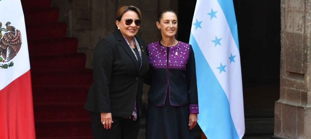 Claudia Sheinbaum y Xiomara Castro