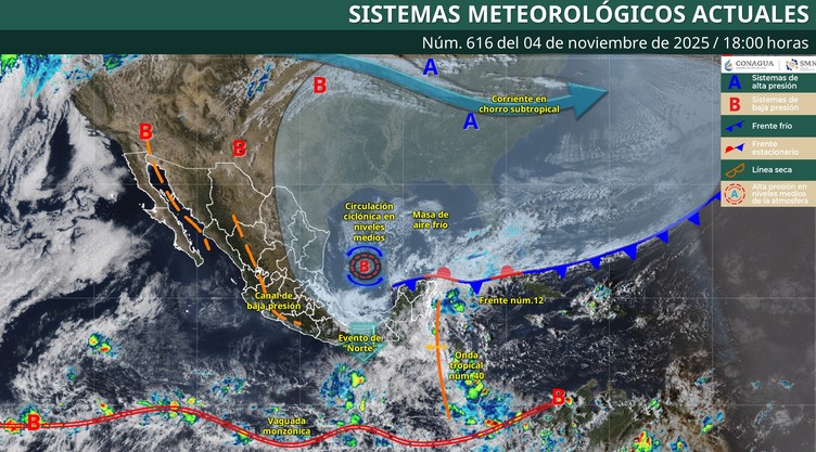 Clima noche: lluvias fuertes y evento de 