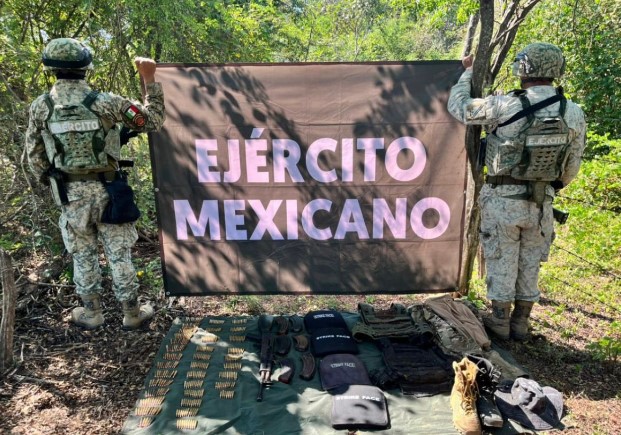 Ejército asegura un fusil, cargadores y 335 cartuchos en Copala, Concordia