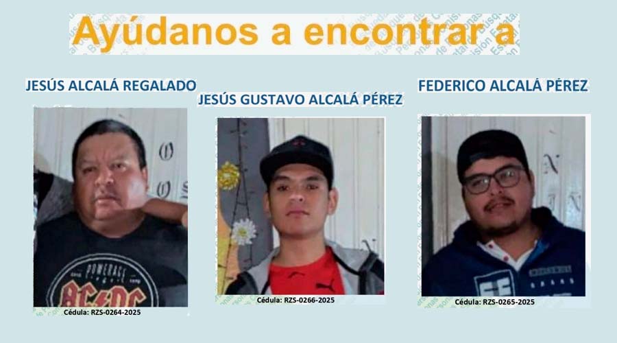 Padre y dos hijos desaparecidos en San Ignacio, Sinaloa