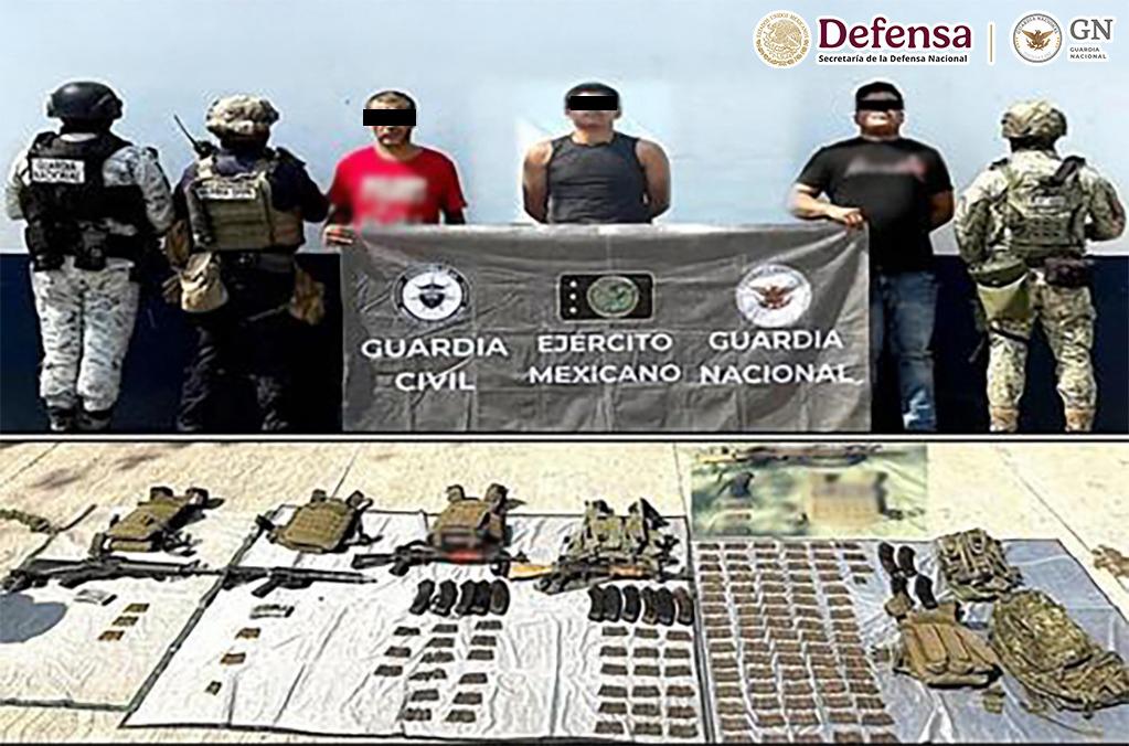 Detienen a 5 personas y aseguran armamento como parte de las acciones del Plan Michoacán