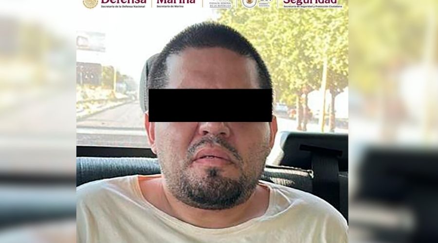 Detenido 'Dany' con una cinta negra en la cara