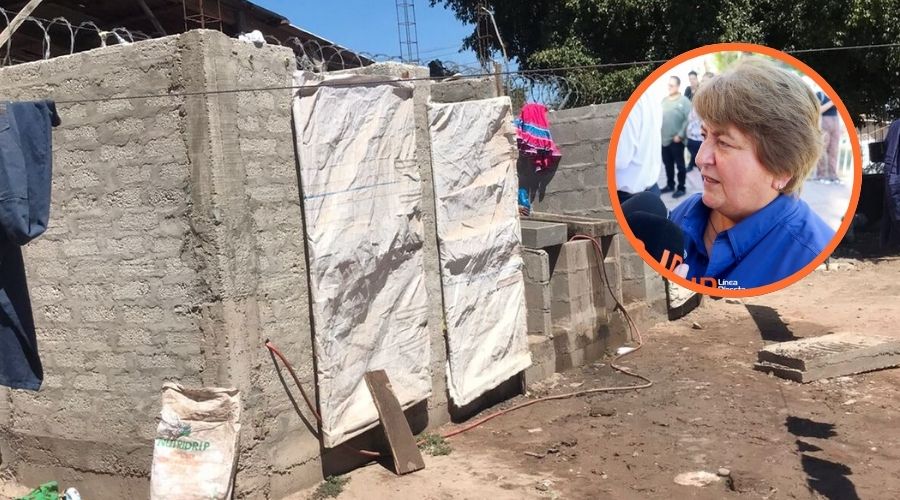 Cuartería de Ahome junto a un circulo de María Isabel Astorga Soto, directora de Salud Municipal en Ahome