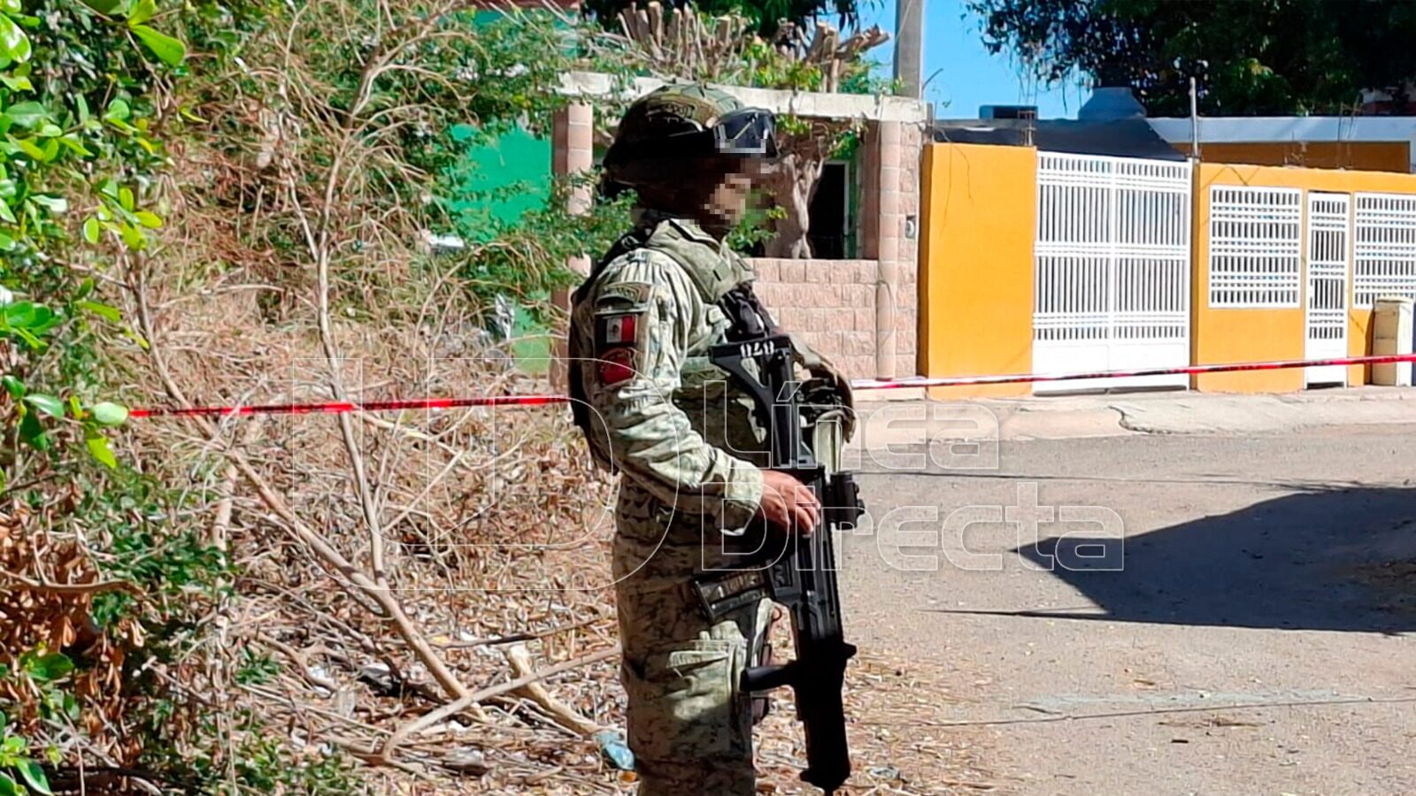 Elemento del Ejército Mexicano en Navolato