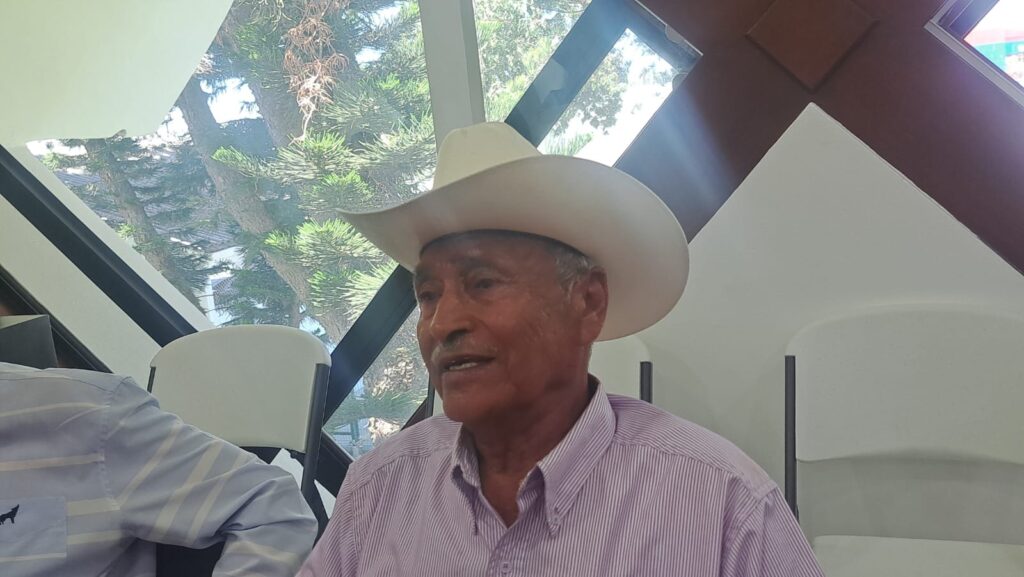 Presidente de la Unión de Productores Agrícolas en el Valle de El Carrizo, Baltazar Hernández Encinas