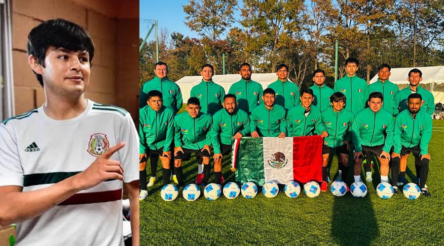 El deportista Francisco Ibarra y la Selección Mexicana que participará en los Juegos Sordolímpicos 2025