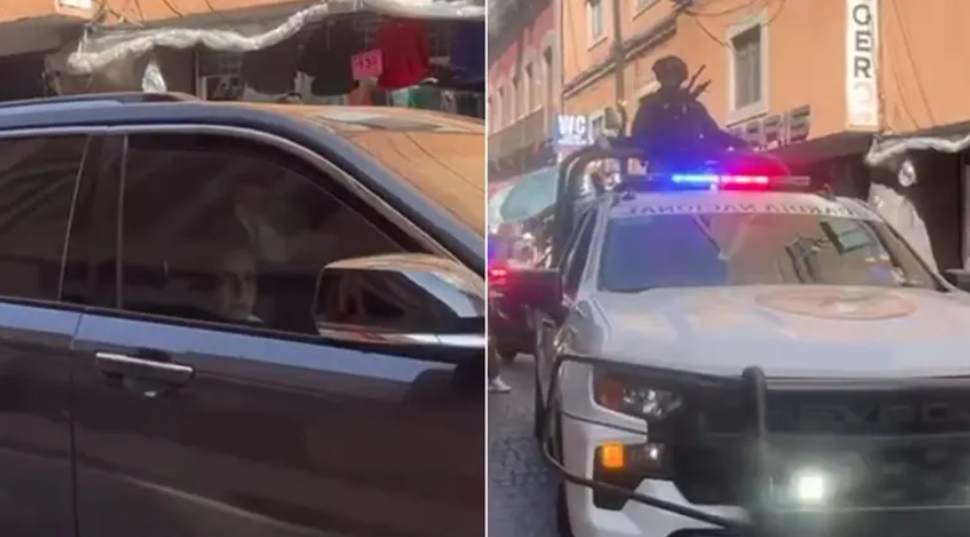 Grecia Quiroz, esposa de Carlos Manzo llegando a Palacio Nacional