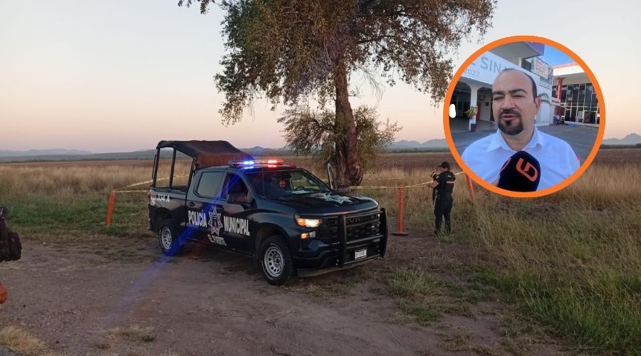 Edición del vicefiscal en la zona norte, Jesús Arnoldo Serrano Castelo en el lugar donde localizaron a una persona sin vida