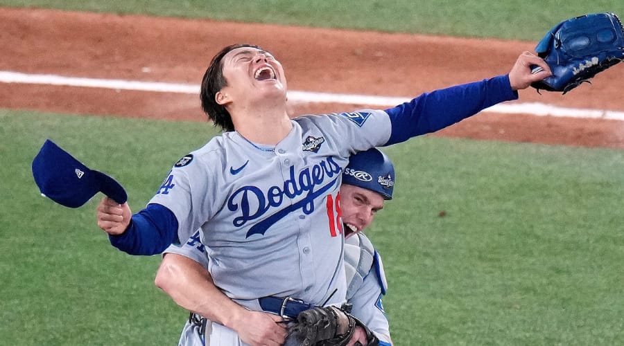 Yamamoto revela que no estaba seguro de lanzar en el Juego 7, terminó como MVP de Serie Mundial