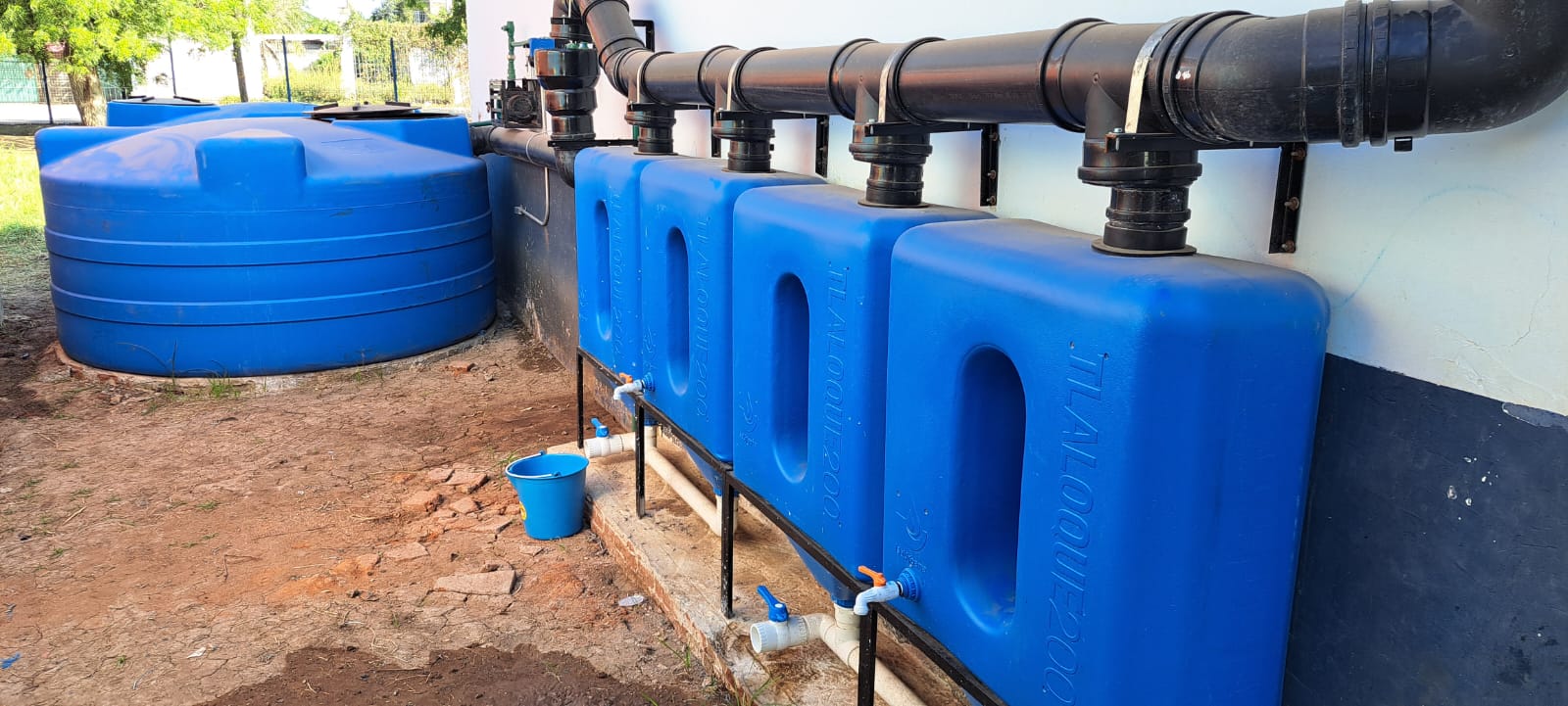 Sistema de captación de agua en primaria