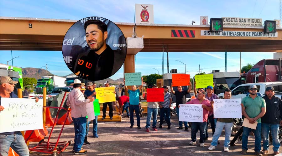 Jerry Corrales entrevistado sobre bloqueos carreteros en Sinaloa