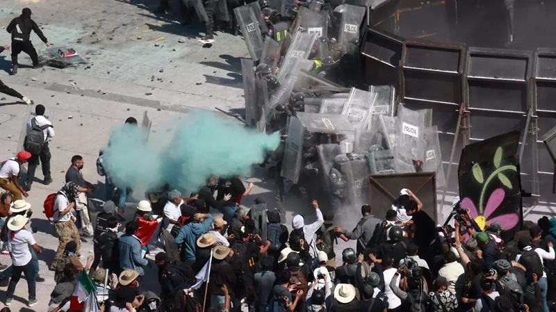 Manifestación de la Generación Z en Palacio Nacional