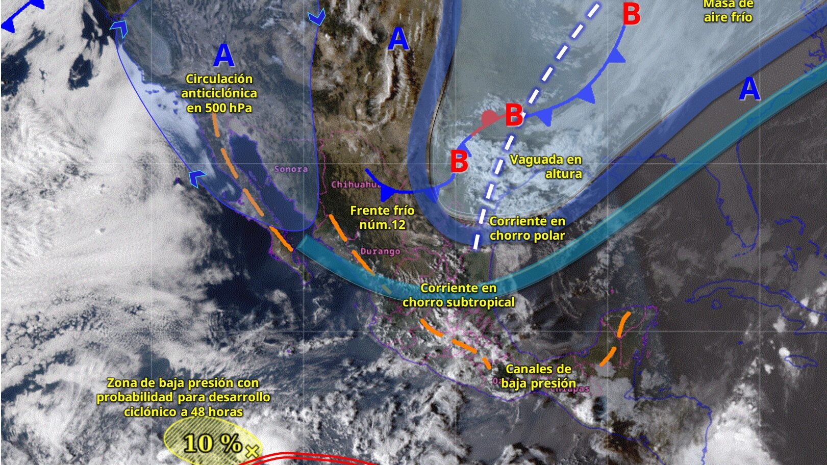 Mapa del clima en México