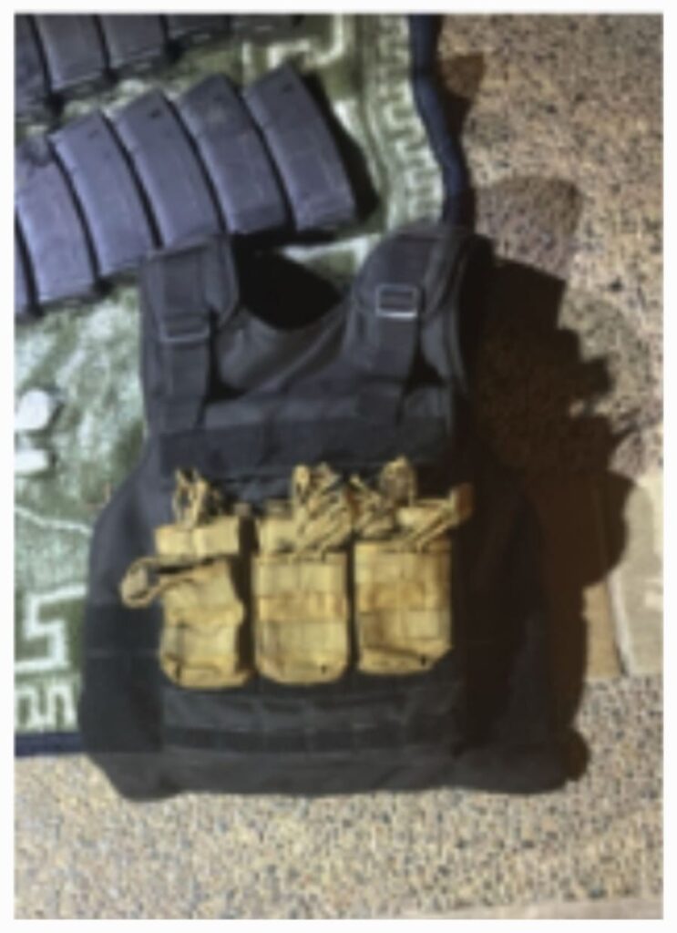Material delictivo asegurado durante el operativo