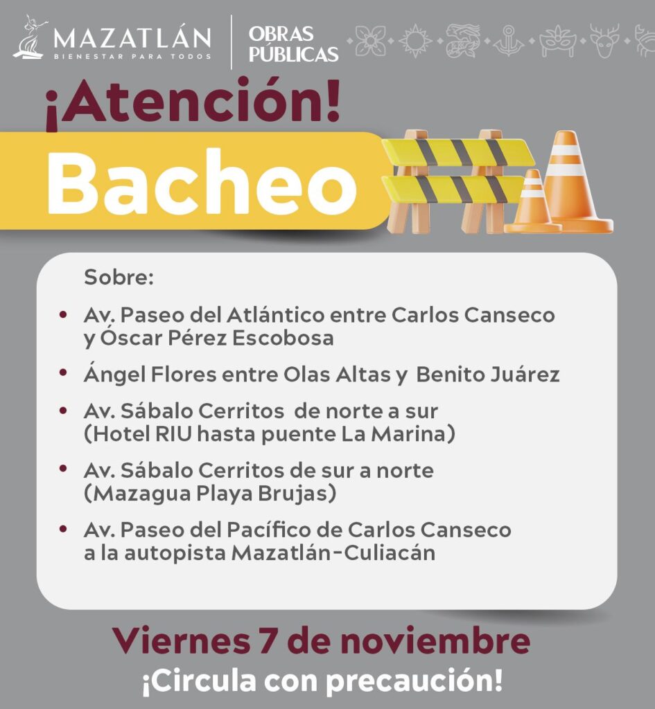 El Gobierno Municipal continúa con el programa MazBachetón
