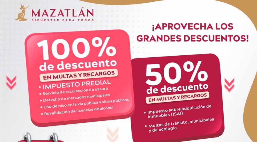 Campaña de descuentos de Mazatlán a finales de 2025