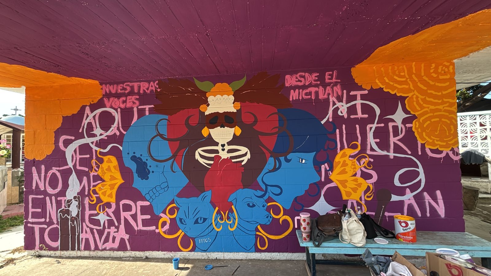 Mural “Nuestras Voces desde Mictlán”