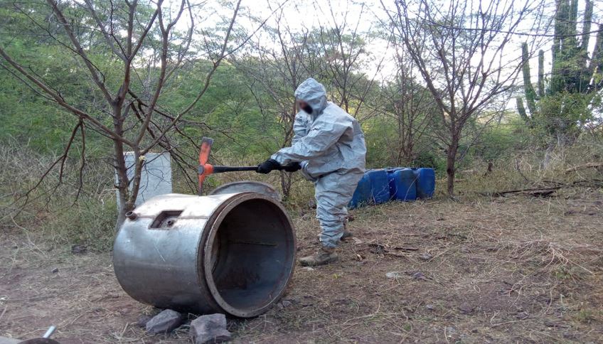 Ejército neutraliza un laboratorio clandestino