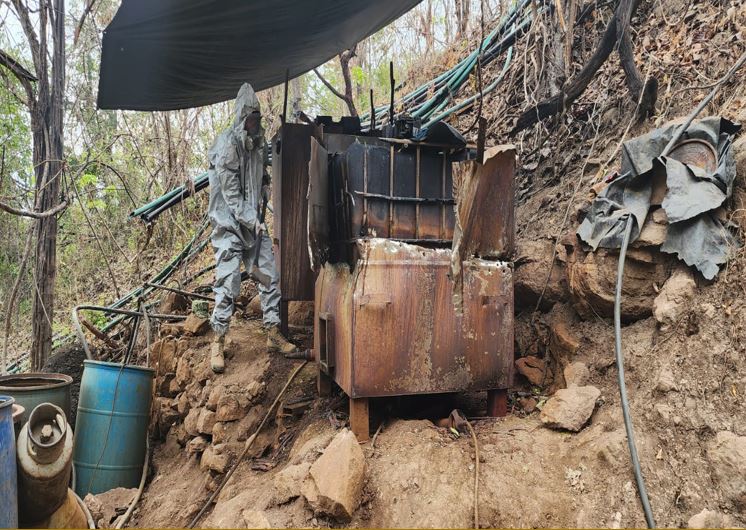Ejército neutraliza un laboratorio clandestino