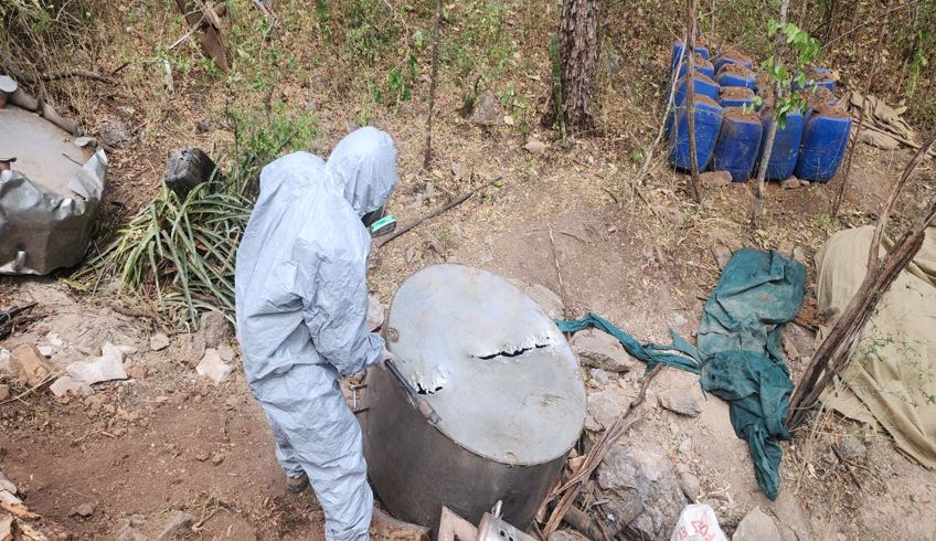 Ejército neutraliza un laboratorio clandestino