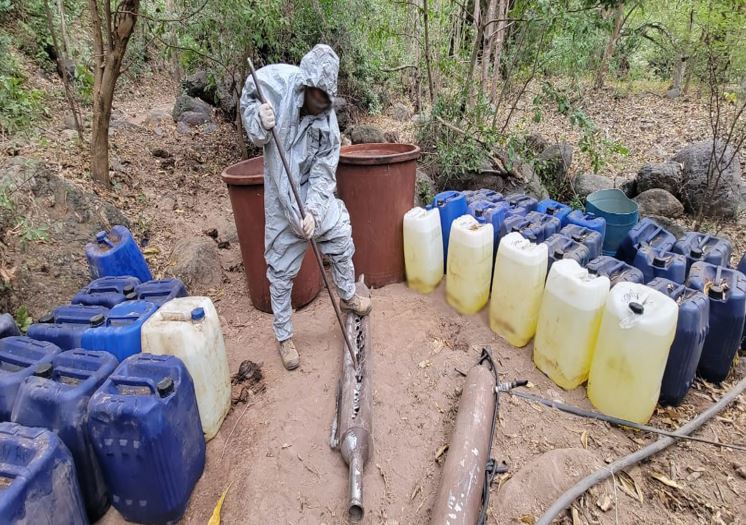 Ejército neutraliza un laboratorio clandestino