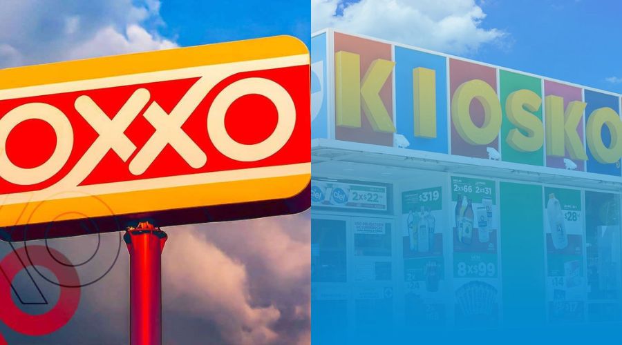 logo de oxxo y de Kiosko