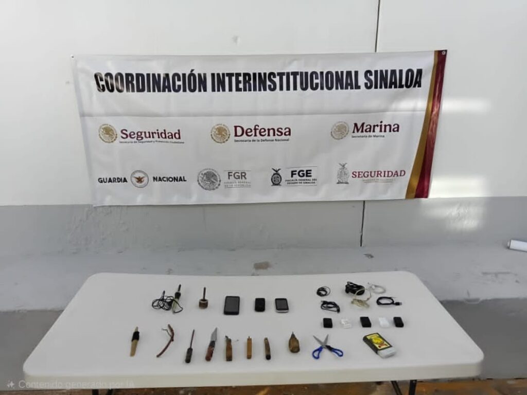 Aseguramientos en el penal de Goros II en Ahome