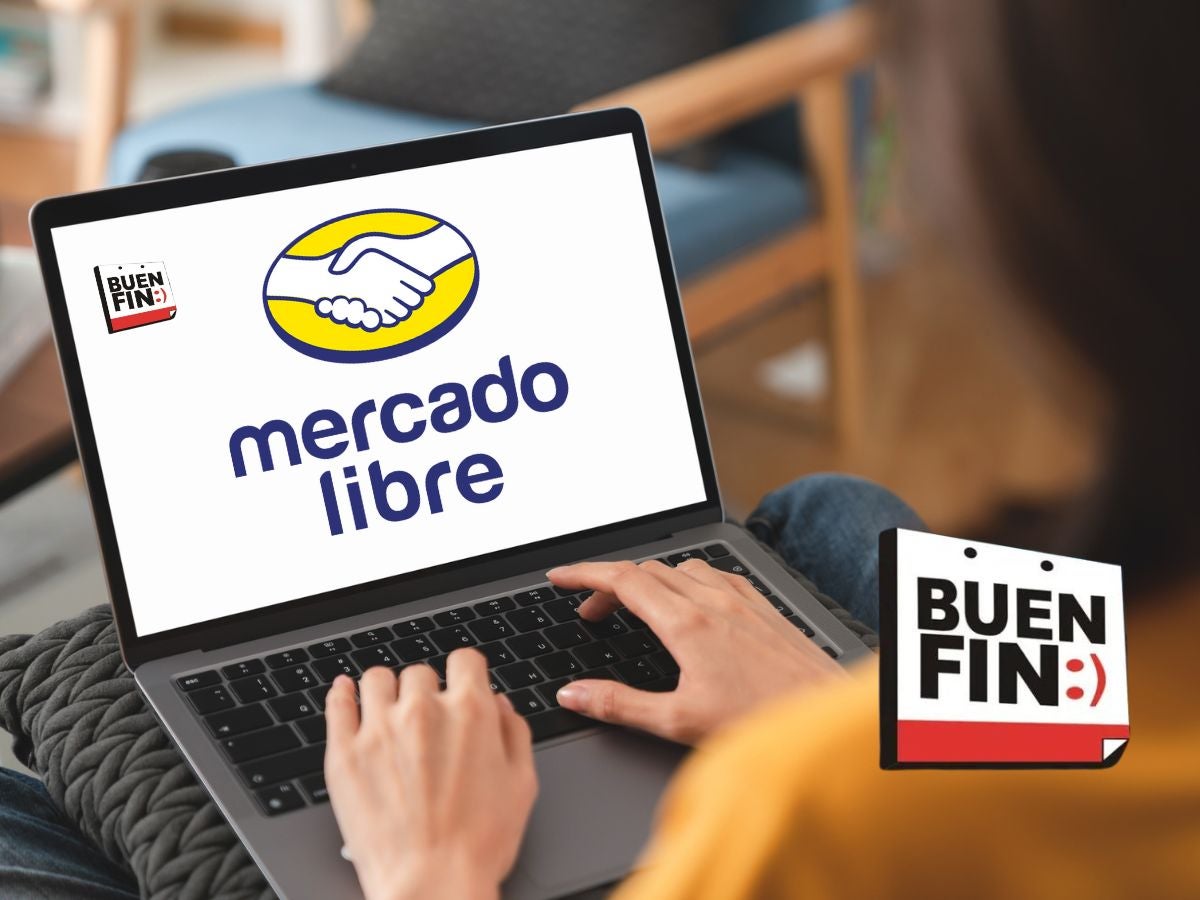 Persona comprando en Mercado Libre en el Buen Fin