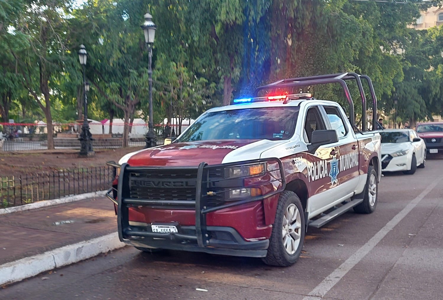 Patrulla de la Policía Municipal de Ahome
