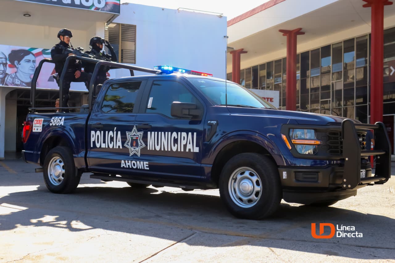 Patrulla nueva de la policía Municipal de Ahome