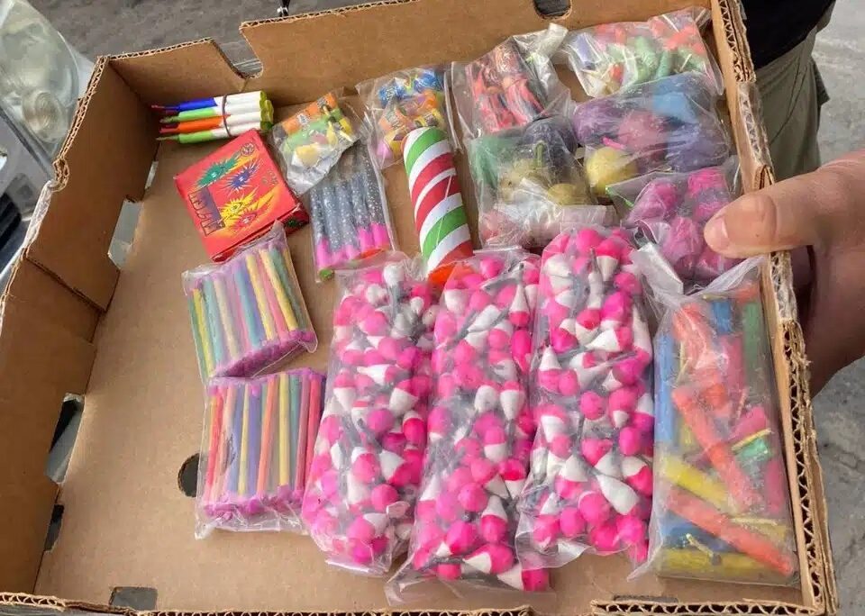 Productos de pólvora que fueron decomisados el año pasado
