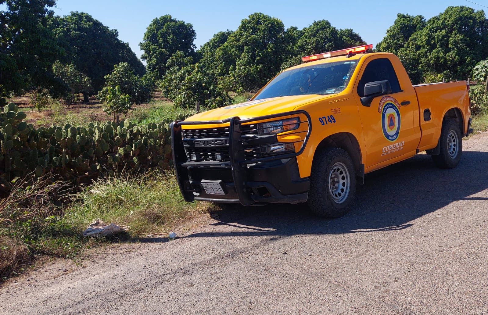 Protección Civil inspecciona campo agrícola tras explosión que dejó tres lesionados