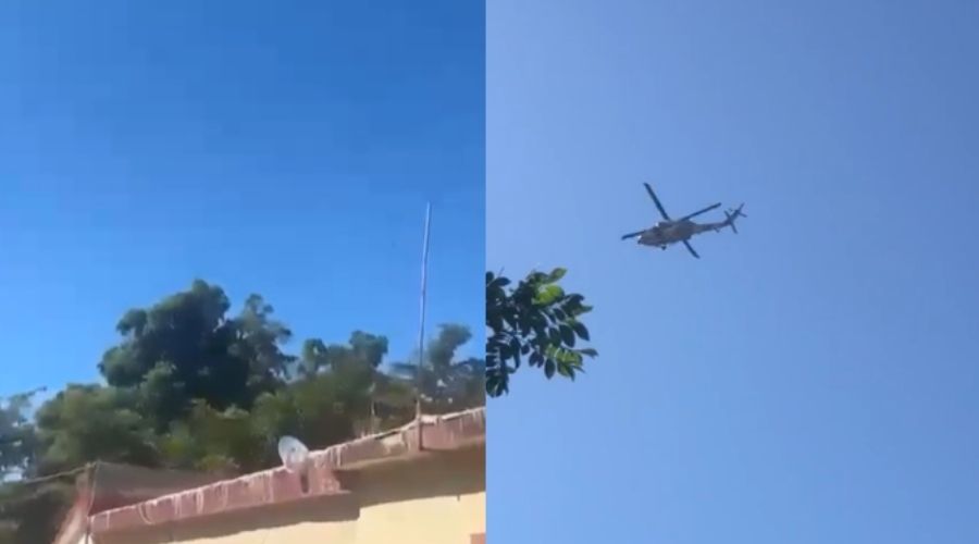 Reportan enfrentamiento en La Brecha, Guasave; helicóptero sobrevuela la zona