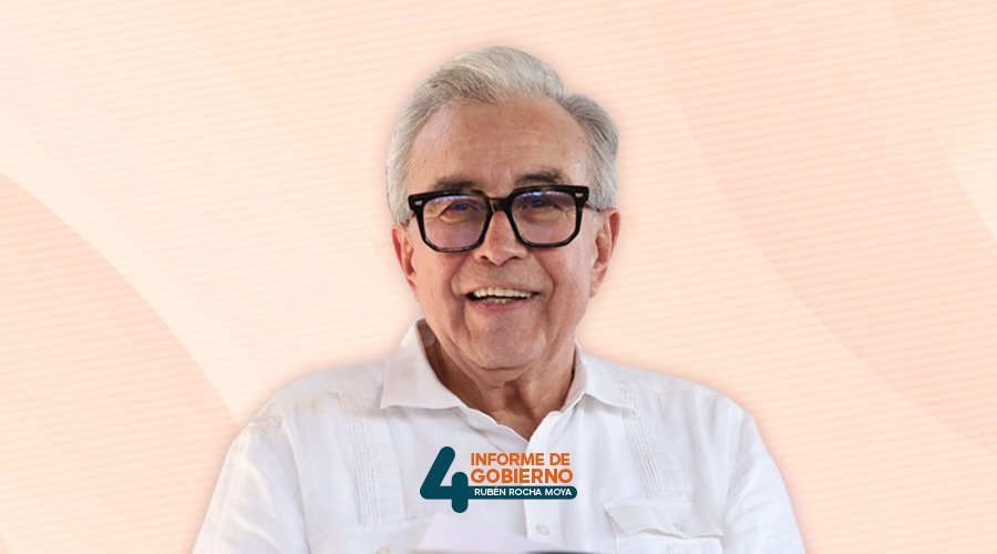 Flyer para el cuarto informe de gobierno de Rubén Rocha Moya