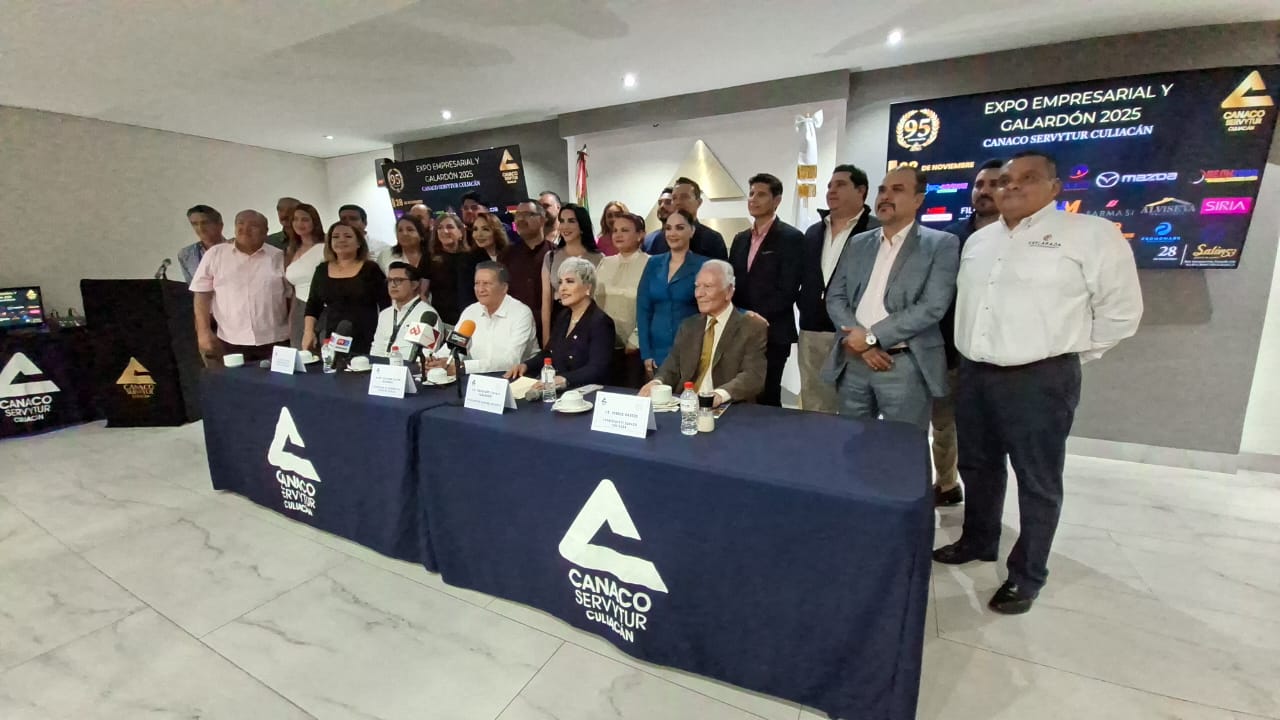 Rueda de prensa sobre el 95 aniversario de Canaco Culiacán