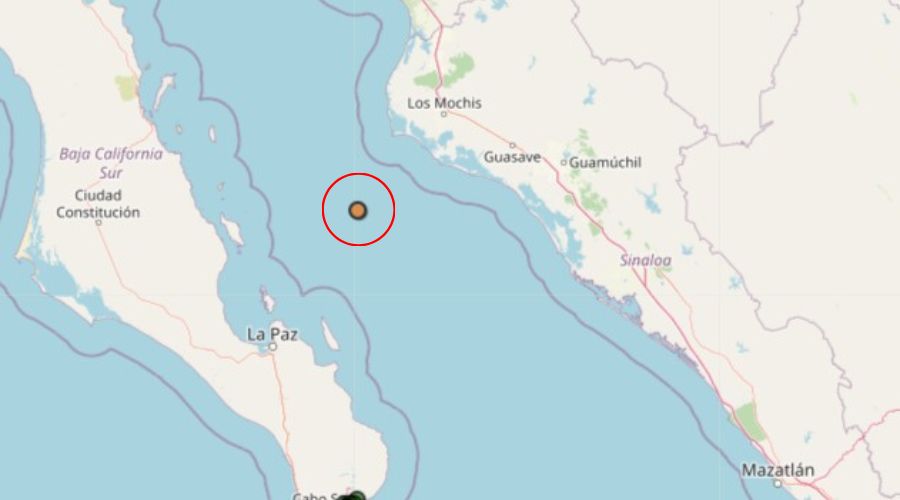 Se registra un sismo al norte de Sinaloa