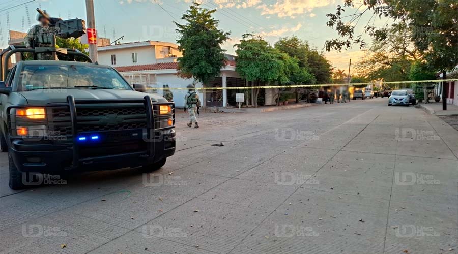 Elementos del Ejército Mexicano atendieron el reporte de un ataque armado contra un motociclista en Culiacán
