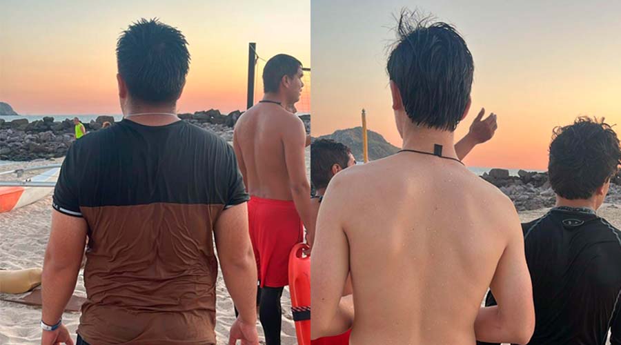 Jóvenes rescatados por salvavidas en playas de Mazatlán