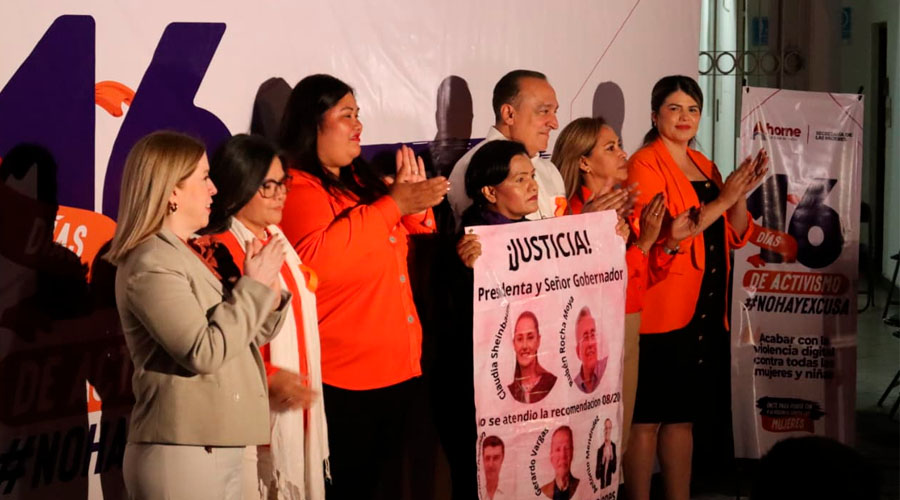 Policía Dignora Valdez se manifiesta en Ahome
