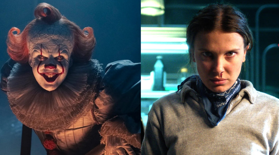 Pennywise de IT y Eleven de Stranger Things