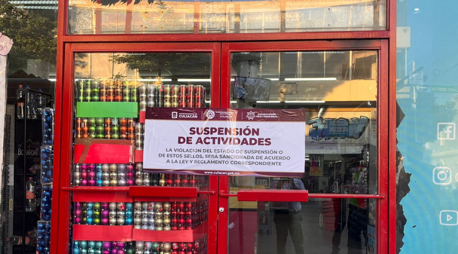 Protección Civil de Culiacán suspende temporalmente la tienda Waldos