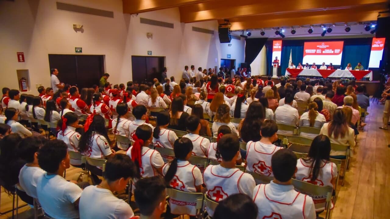 Presentación del Informe de Labores 2017-2025 de la Cruz Roja Mexicana, en Los Mochis, Sinaloa
