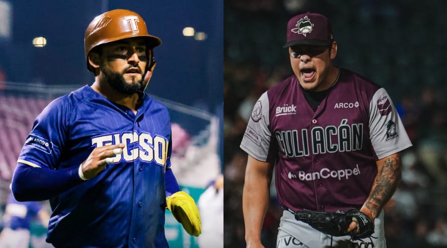 Jugadores de Tucson Baseball Team y Tomateros de Culiacán