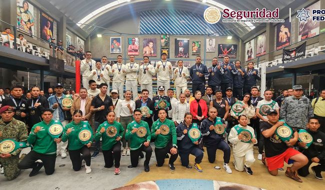 Participantes de Torneo de box amateur