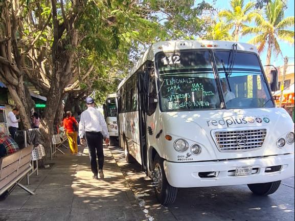 Parada del transporte público en Los Mochis